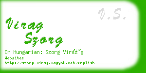 virag szorg business card